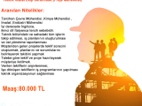 Teknik İmalat Ekip Sorumlusu (Proje Mühendisi)